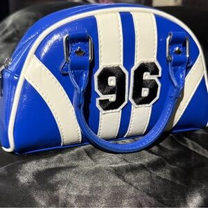 Blue and White Women's Bag
